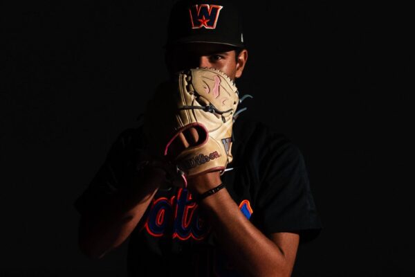 Gators Wilson Glove Over Face